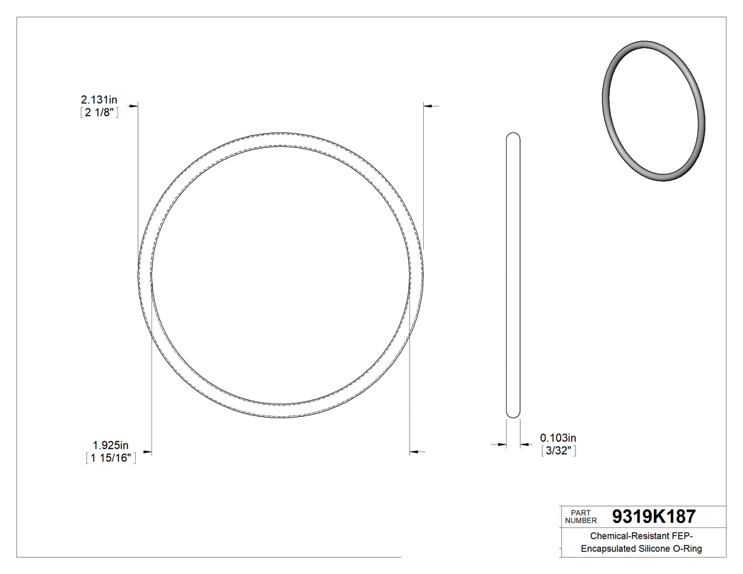 Technical drawing - 9319K187